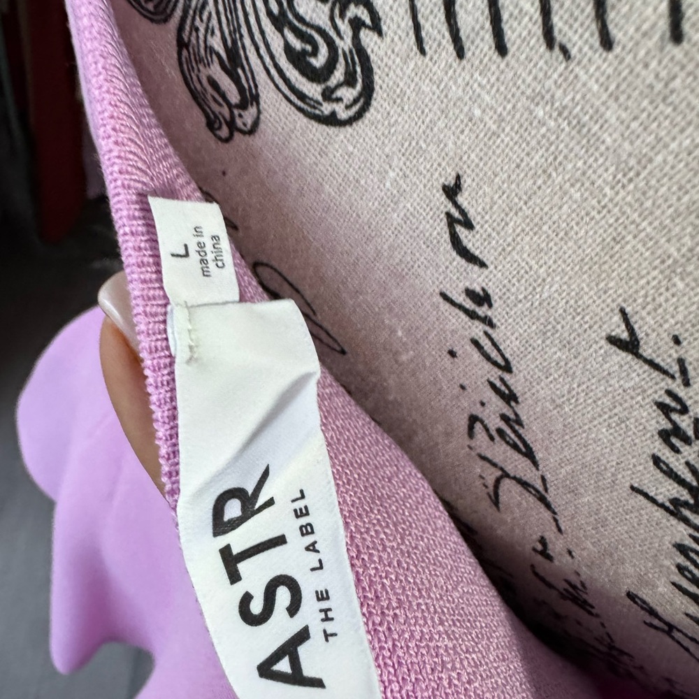 Astr Pink A-line Mini Dress 
size L - Picture 6 of 7